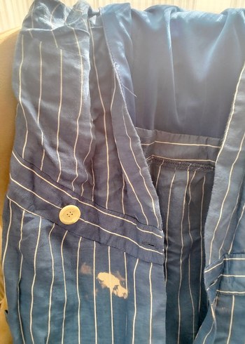 Düğmeli Uzun Keten Kadın Elbise - Görsel 4