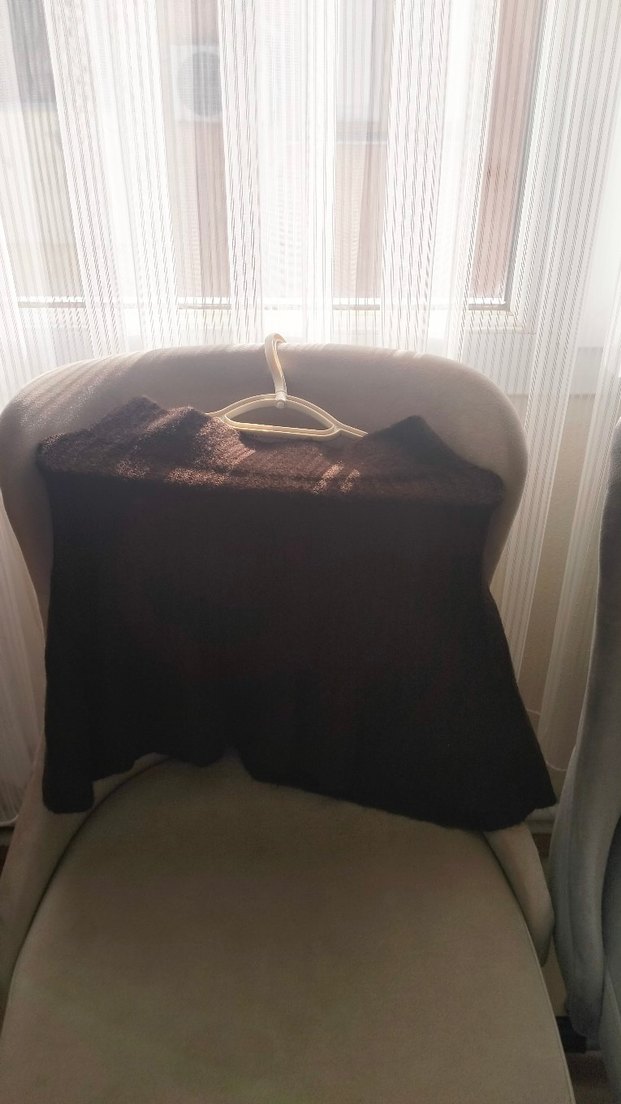 Kahverengi Yünlü Midi boy etek - Görsel 2