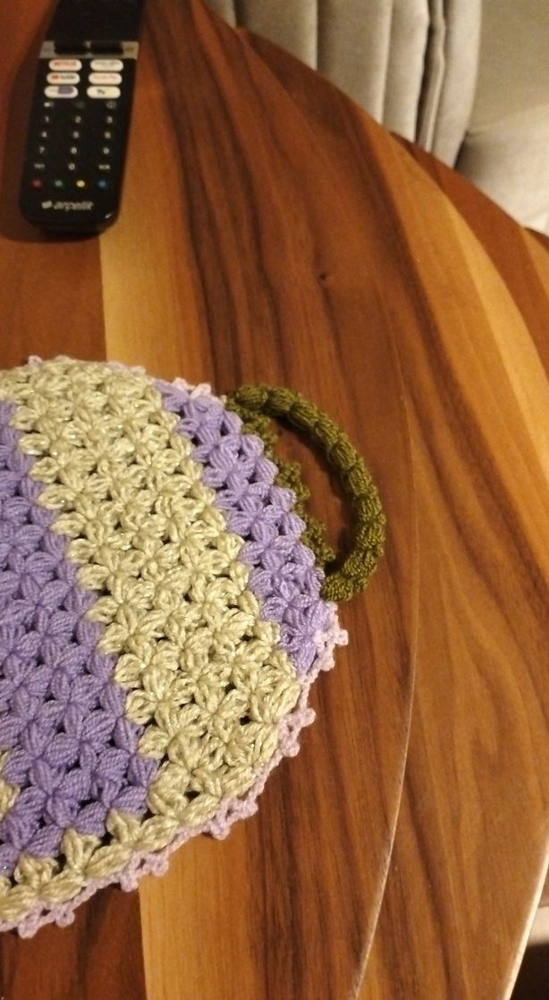 Pastel Renkli El Örgüsü Banyo Süngeri - Görsel 3