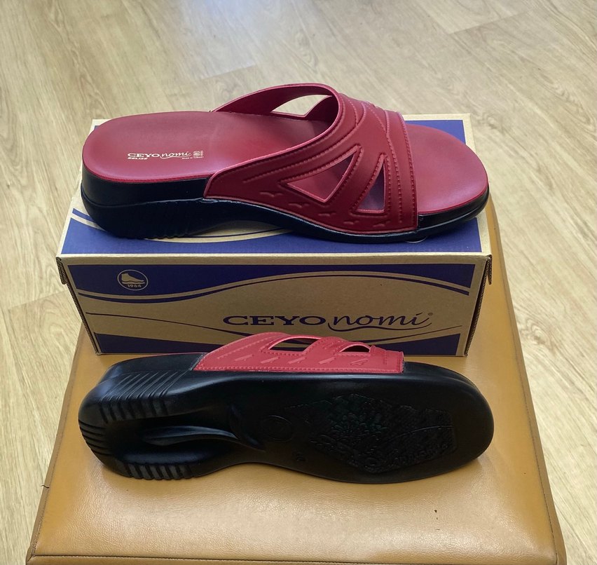 Bordo Kadın Dolgu Topuklu Terlik Ceyo terlik - Görsel 3