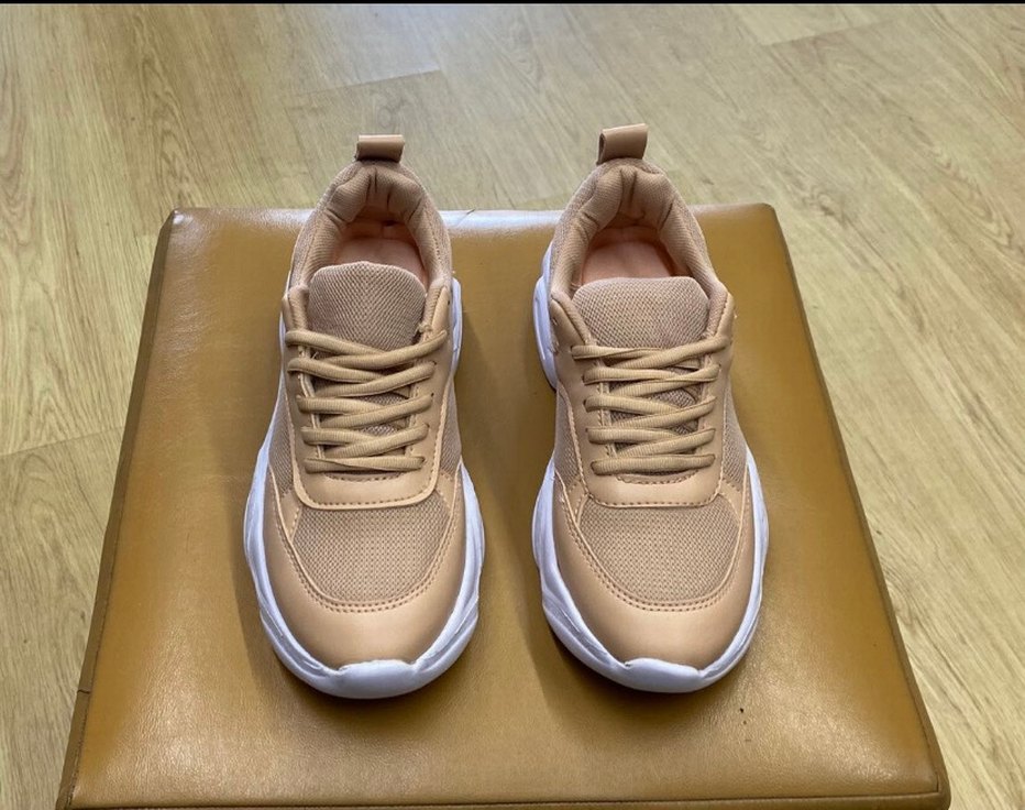 Bej Kadın Platform Spor Ayakkabı - Görsel 3