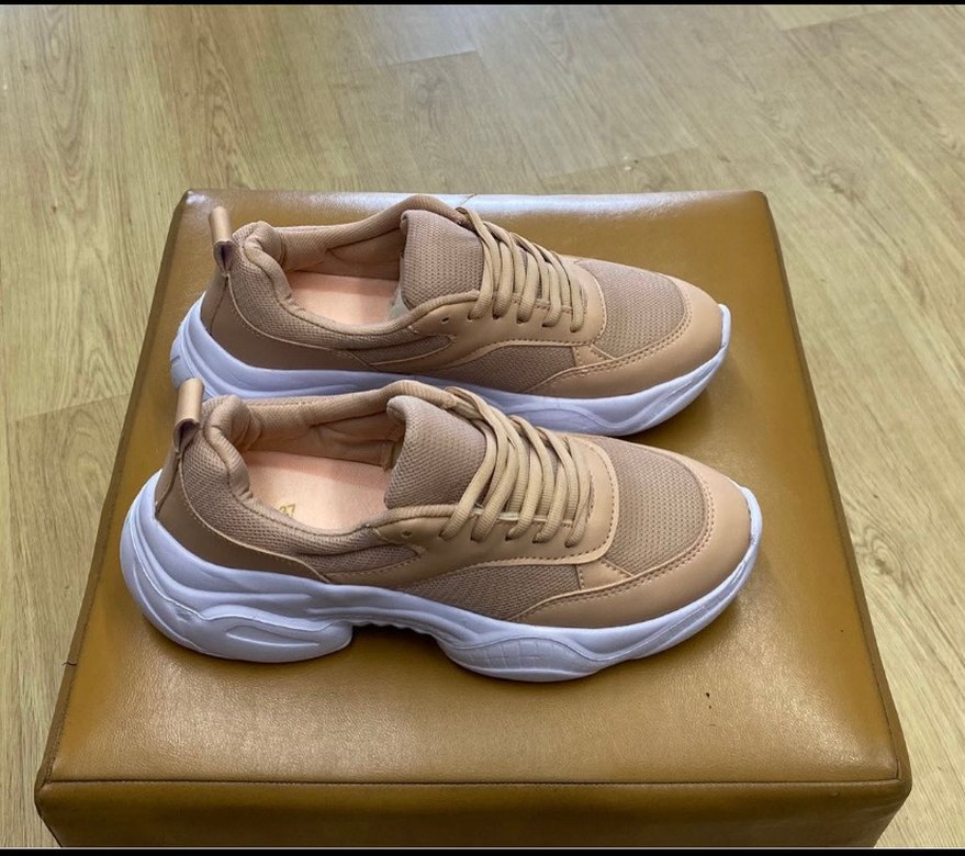 Bej Kadın Platform Spor Ayakkabı - Görsel 2