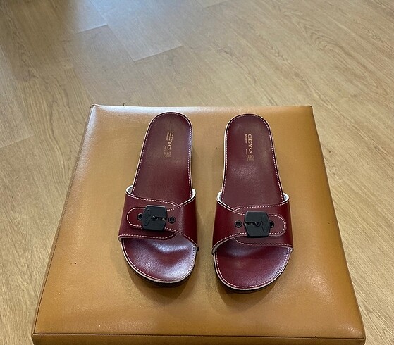 37 Beden bordo Renk Ceyo mineli terlik