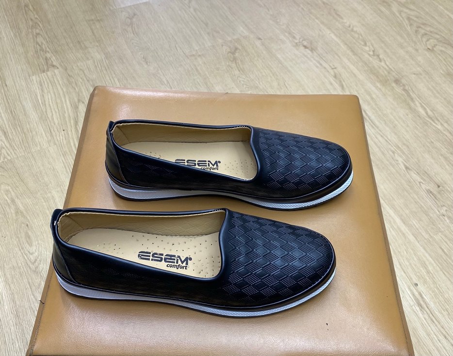 ESEM Kadın Siyah Dolgu Topuklu Babet - Görsel 3