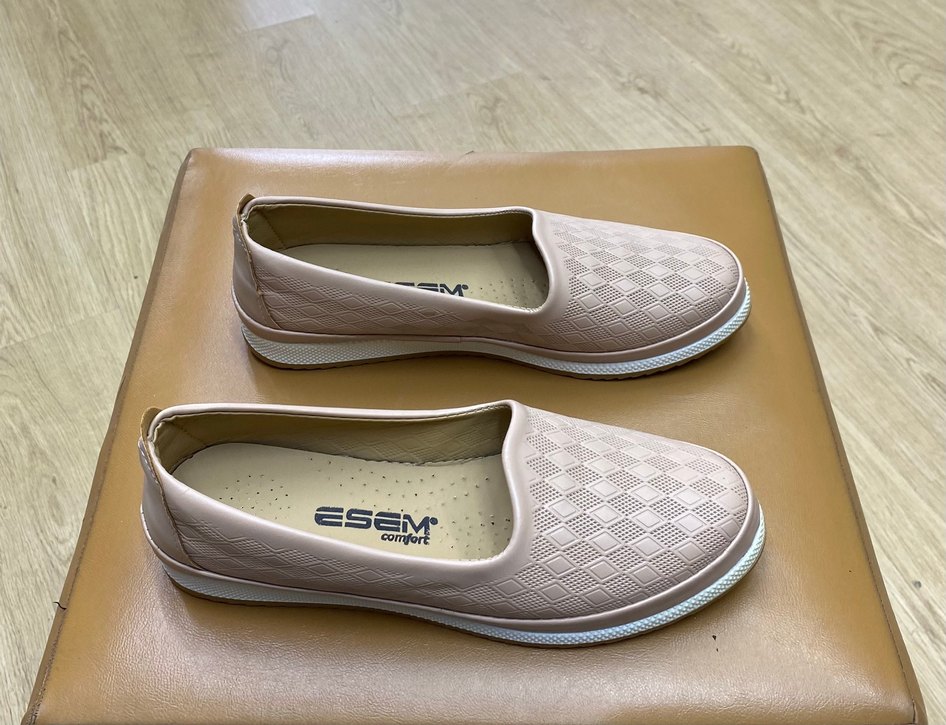 Bej Kadın Dolgu Topuklu Günlük Babet - Görsel 2