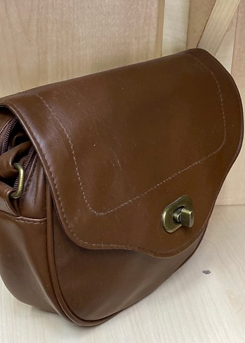 Kahverengi Deri Kadın Çanta - Görsel 2