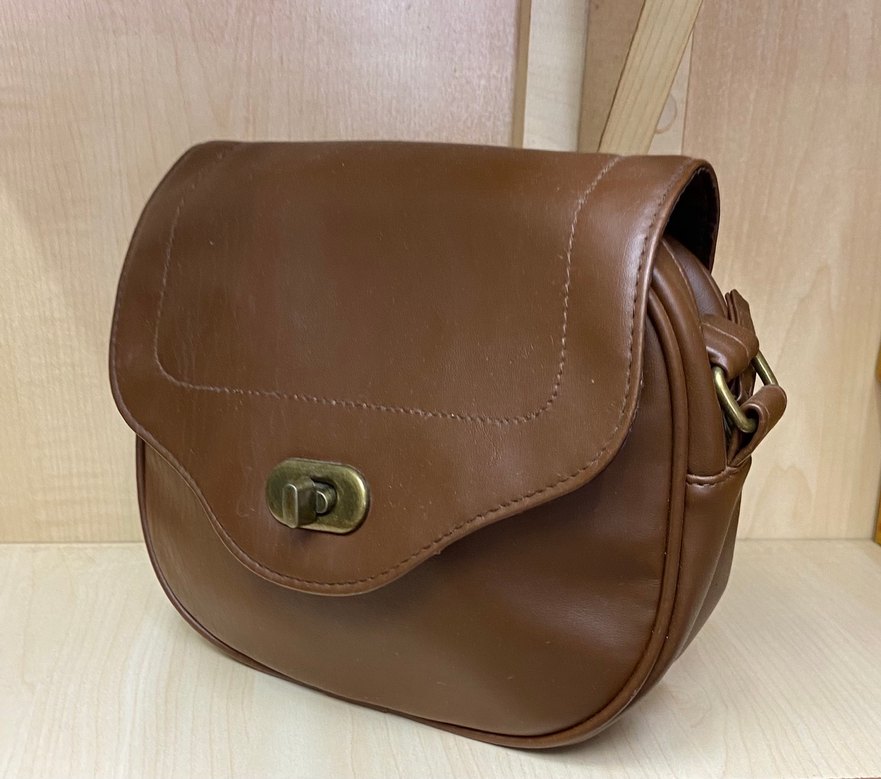 Kahverengi Deri Kadın Çanta - Görsel 3