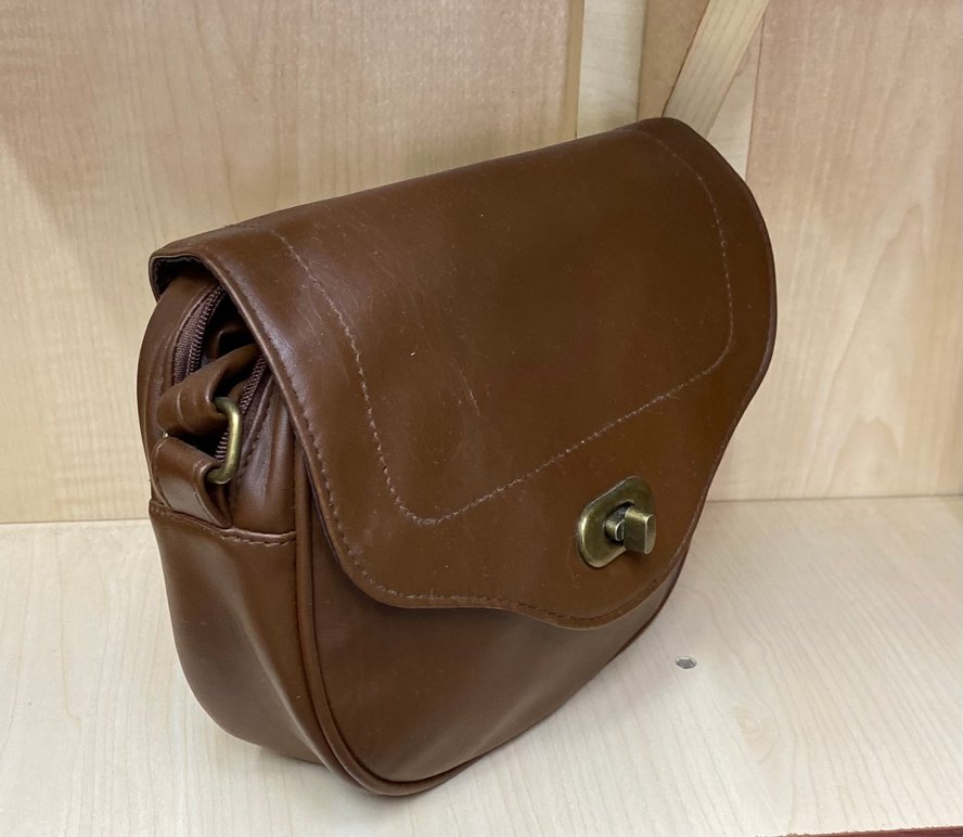 Kahverengi Deri Kadın Çanta - Görsel 2