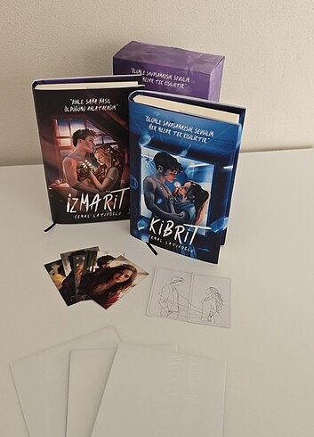 Kibrit-İzmarit kutulu set kitap 