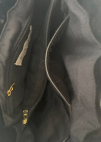 Siyah Deri Tokalı Kadın Çantası - Görsel 4