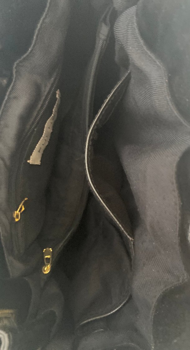 Siyah Deri Tokalı Kadın Çantası - Görsel 4