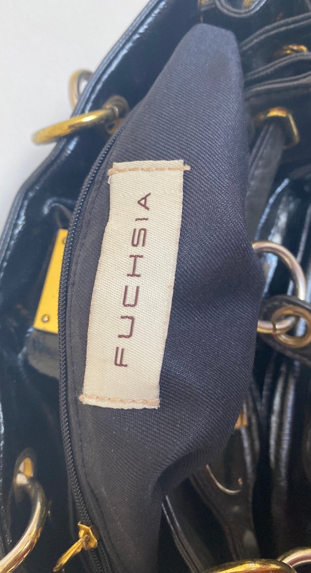 Siyah Deri Tokalı Kadın Çantası - Görsel 5