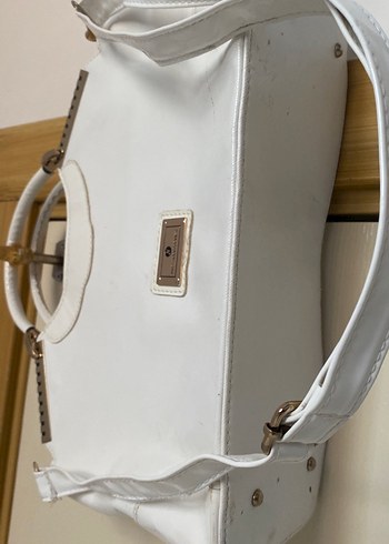 Beyaz Deri Kadın Çanta - Görsel 2