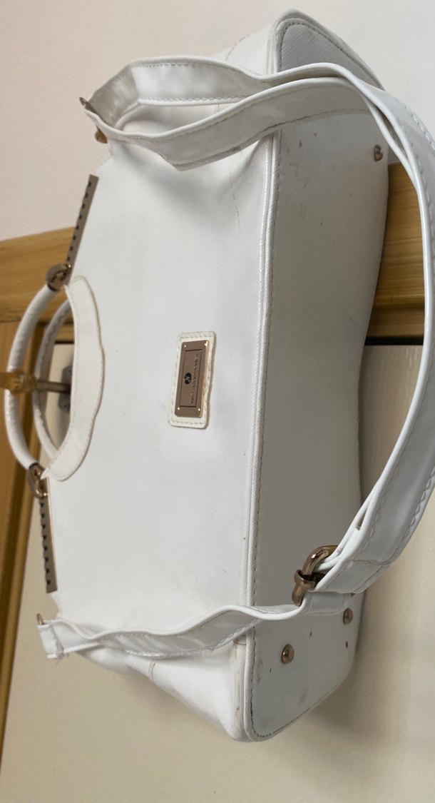 Beyaz Deri Kadın Çanta - Görsel 2