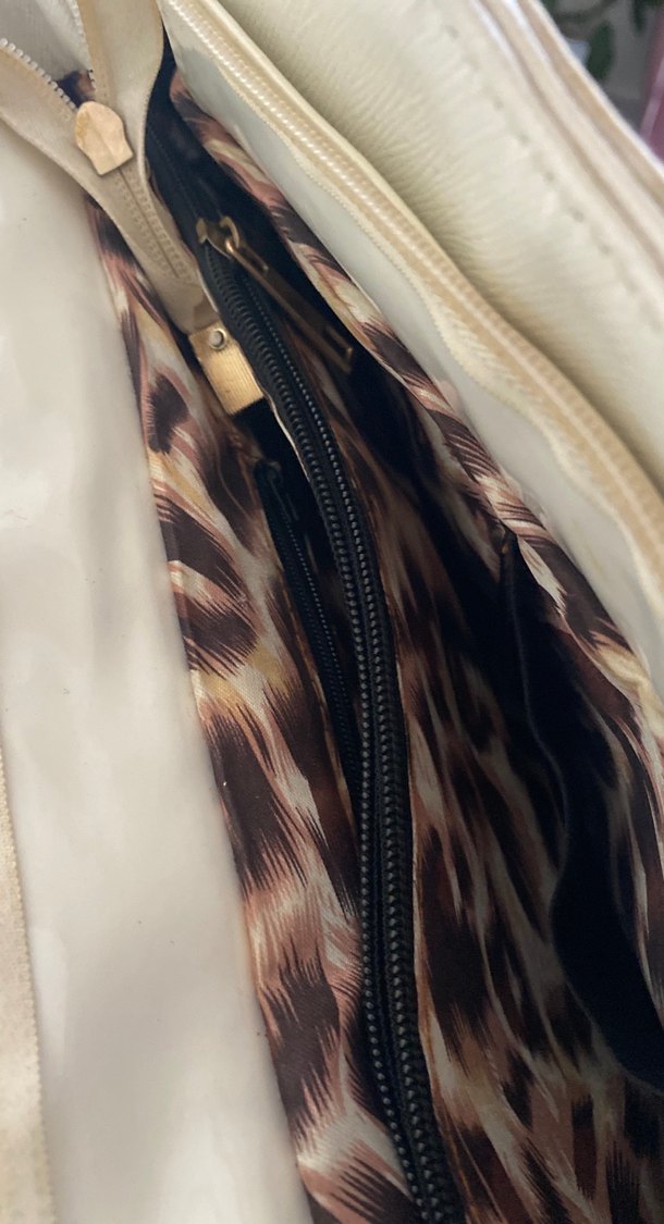 Beyaz Deri Kadın Çanta - Görsel 5