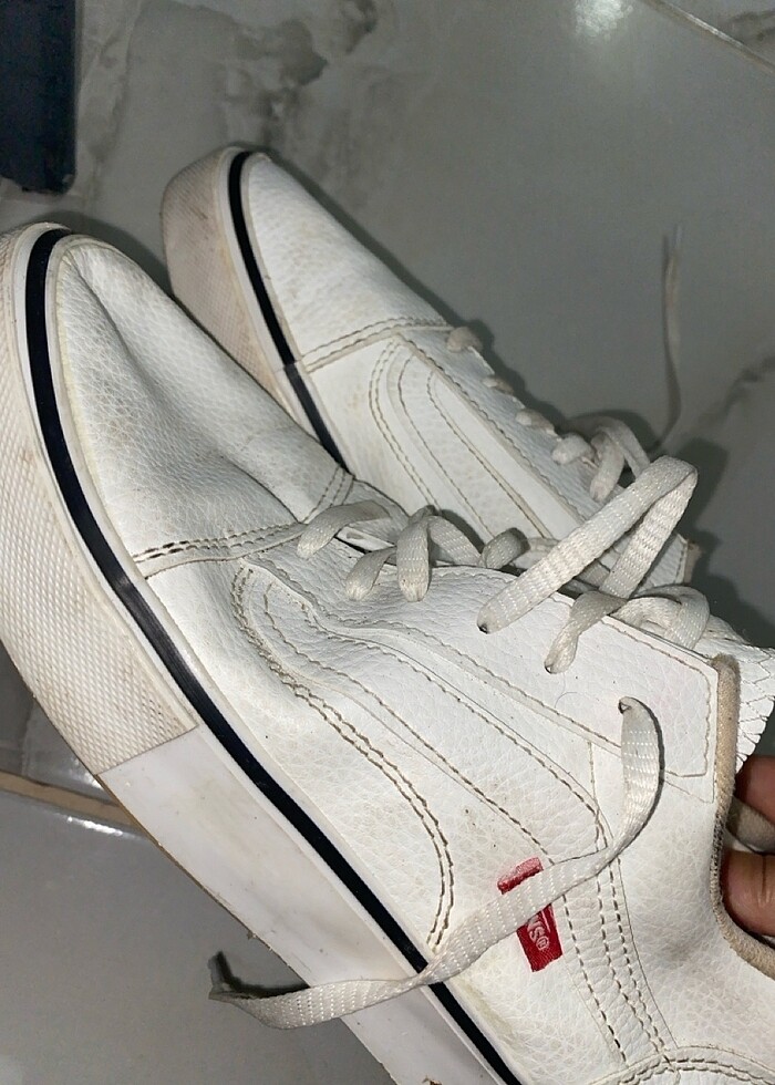 Beyaz vans ayakkabı - Görsel 4