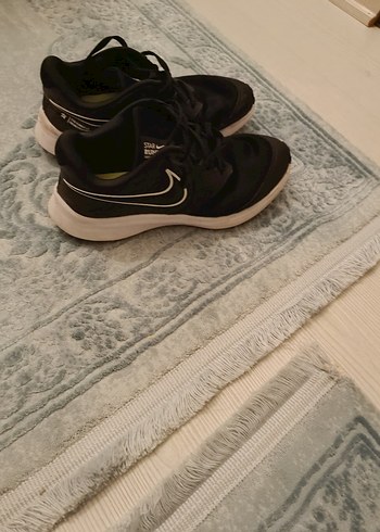 Nike Siyah Gri Kadın Spor Ayakkabı Velcro