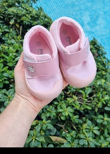 Kız Çocuk Pembe Cırtcırtlı Spor Ayakkabı - Görsel 2