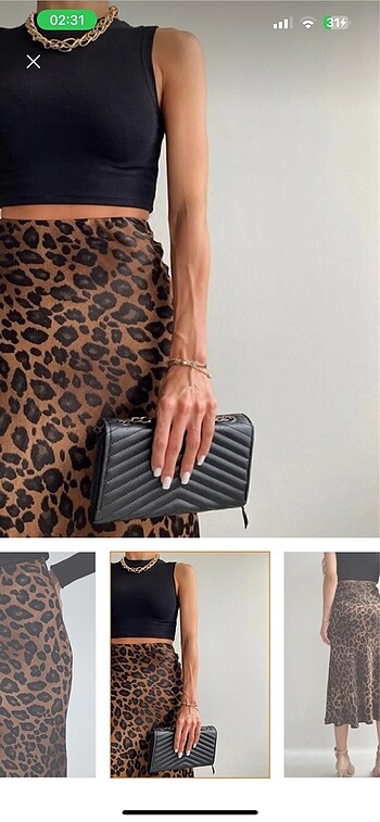 xl Beden Leopar etek