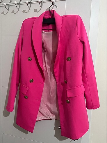 Pembe blazer ceket