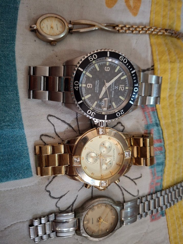 Kadın Vintage Altın Renkli Kemerli Saat - Görsel 2