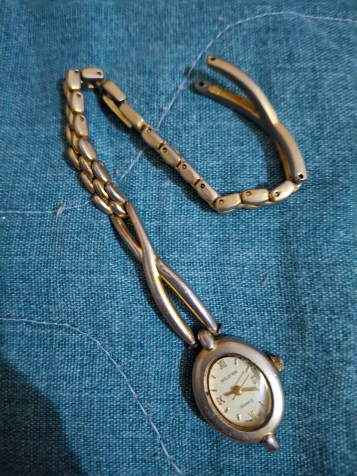 Kadın Vintage Altın Renkli Kemerli Saat - Görsel 5