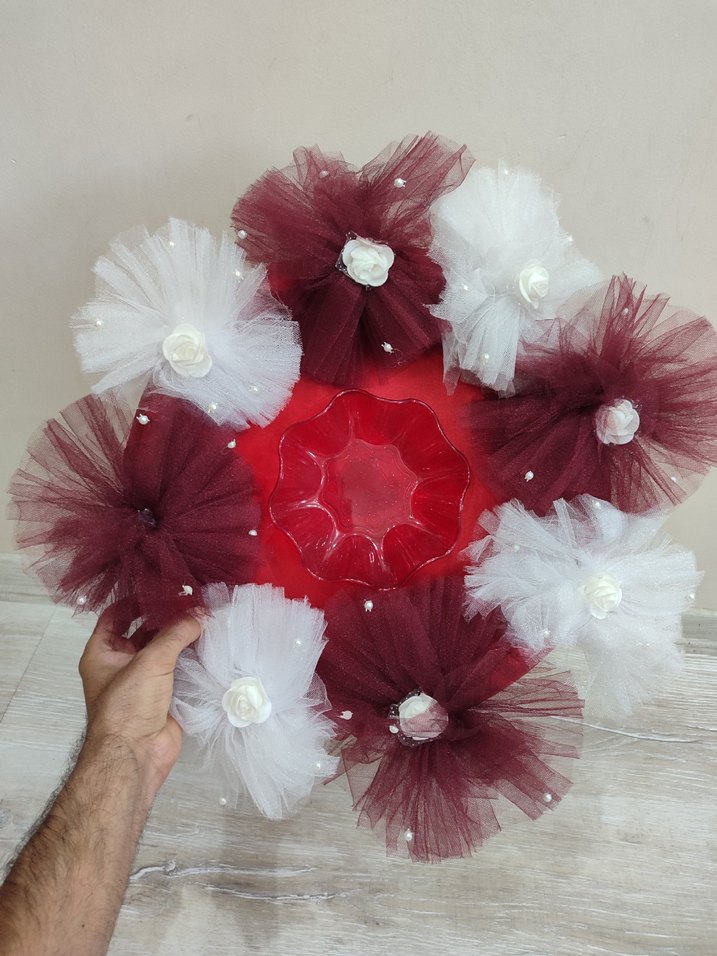 Bordo gelin kına sepeti takımı - Görsel 3