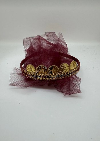 Altın Renkli paralı nedime tacı 10 lu pakette - Görsel 3