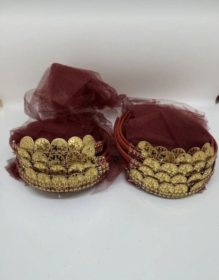 Altın Renkli paralı nedime tacı 10 lu pakette - Görsel 2