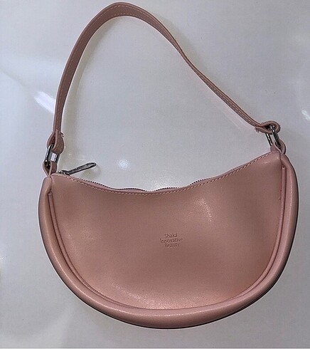 toz pembe kol çantası - Görsel 2