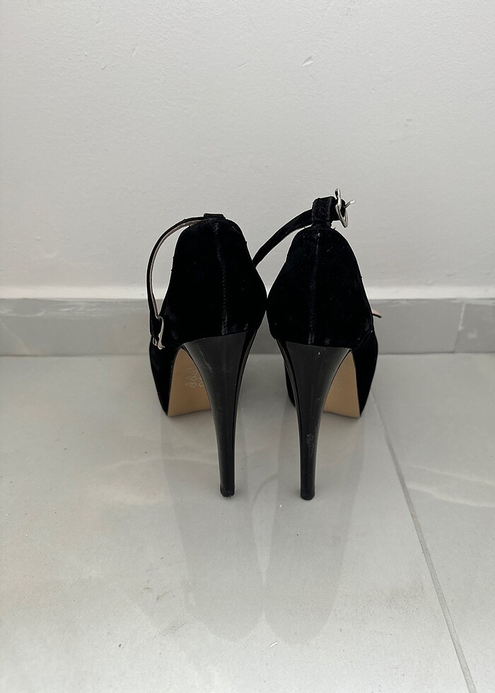 15 cm süet topuklu ayakkabı - Görsel 3