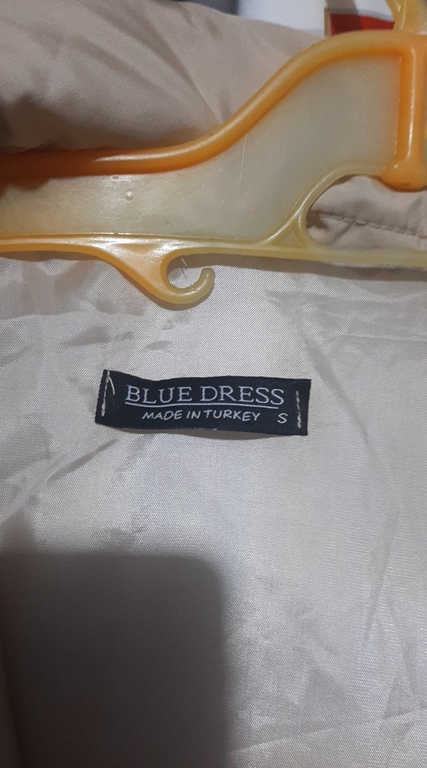 Kadın Bej Uzun Düğmeli Kışlık Mont - Görsel 4