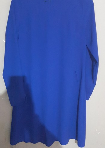 Kadın Uzun Kollu Mavi Tunik - Görsel 2