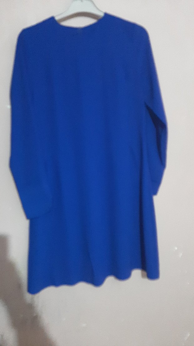 Kadın Uzun Kollu Mavi Tunik - Görsel 3