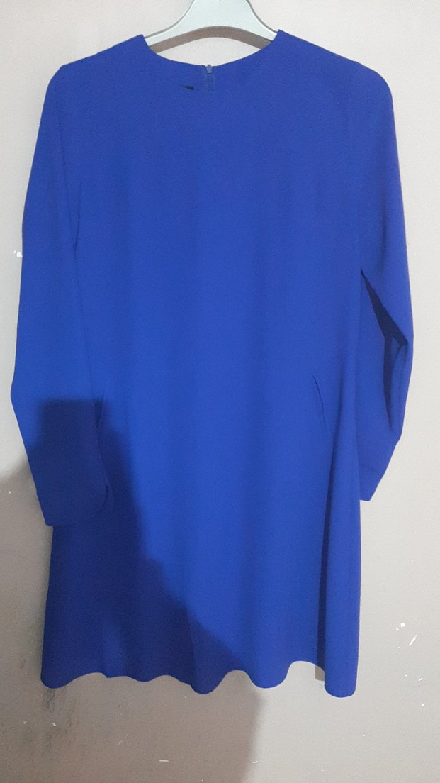 Kadın Uzun Kollu Mavi Tunik - Görsel 2