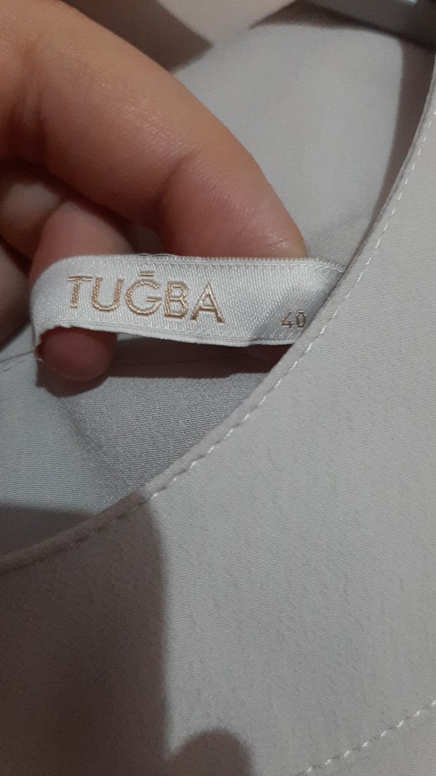 Bej Uzun Kollu Drapeli Kadın Tunik - Görsel 2