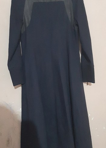 Kadın Lacivert Uzun Fermuarlı Kaban - Görsel 4