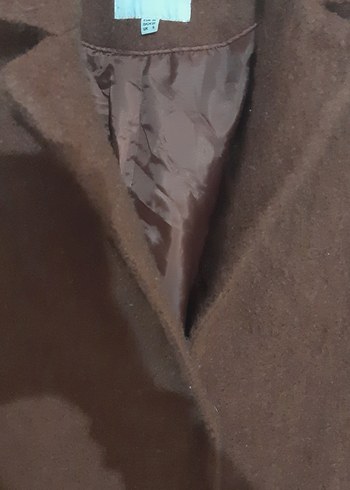 Kahverengi Midi Kadın Kaban - Görsel 2