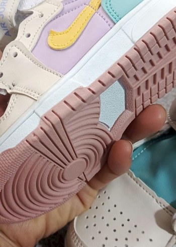 Kız Çocuk Lila Air Jordan Bağcıklı Spor Ayakkabı - Görsel 2