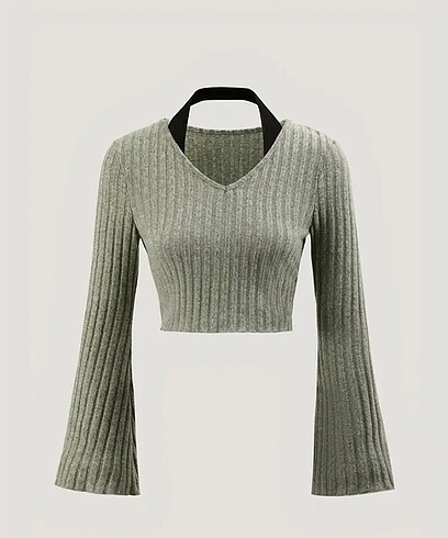 Krem crop ,bluz