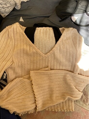 m Beden Krem crop ,bluz