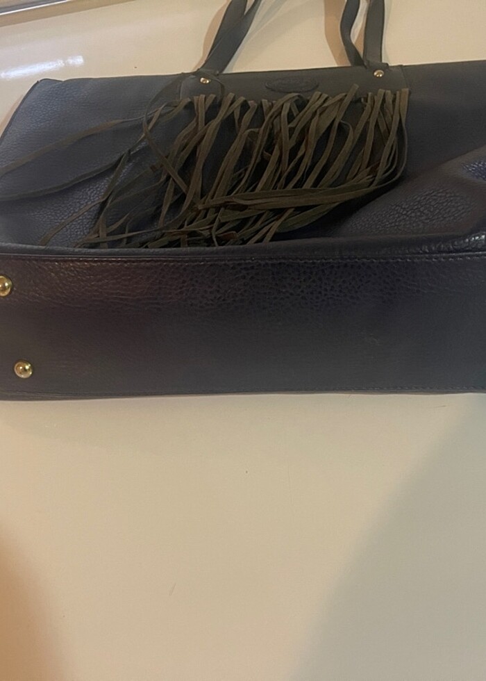 Tods Lacivert kadın büyük boy kol çantası - Görsel 3