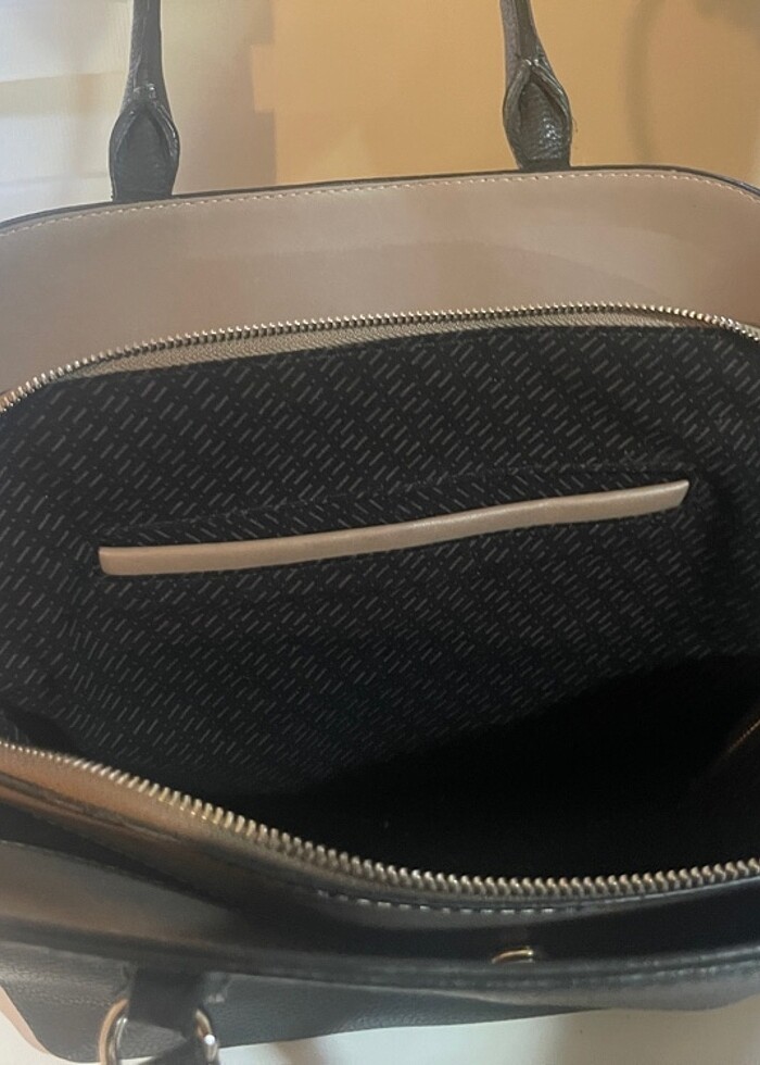 İnci gerçek deri kadın büyük boy kol çantası - Görsel 4