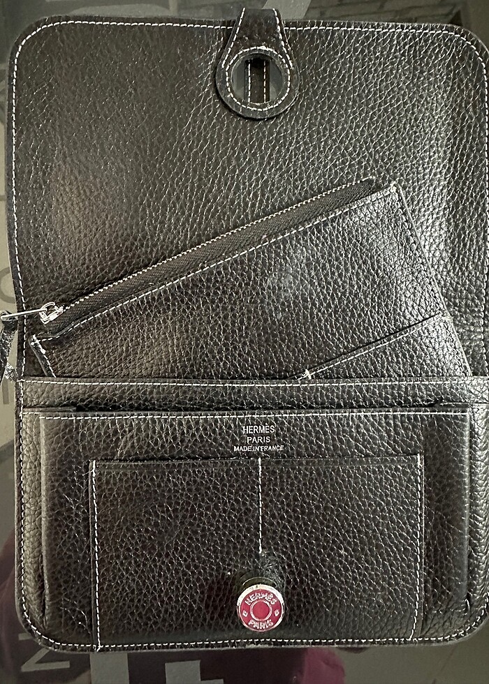 Hermes deri  cüzdan - Görsel 4