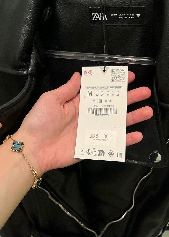 Zara Deri Elbise - Görsel 4