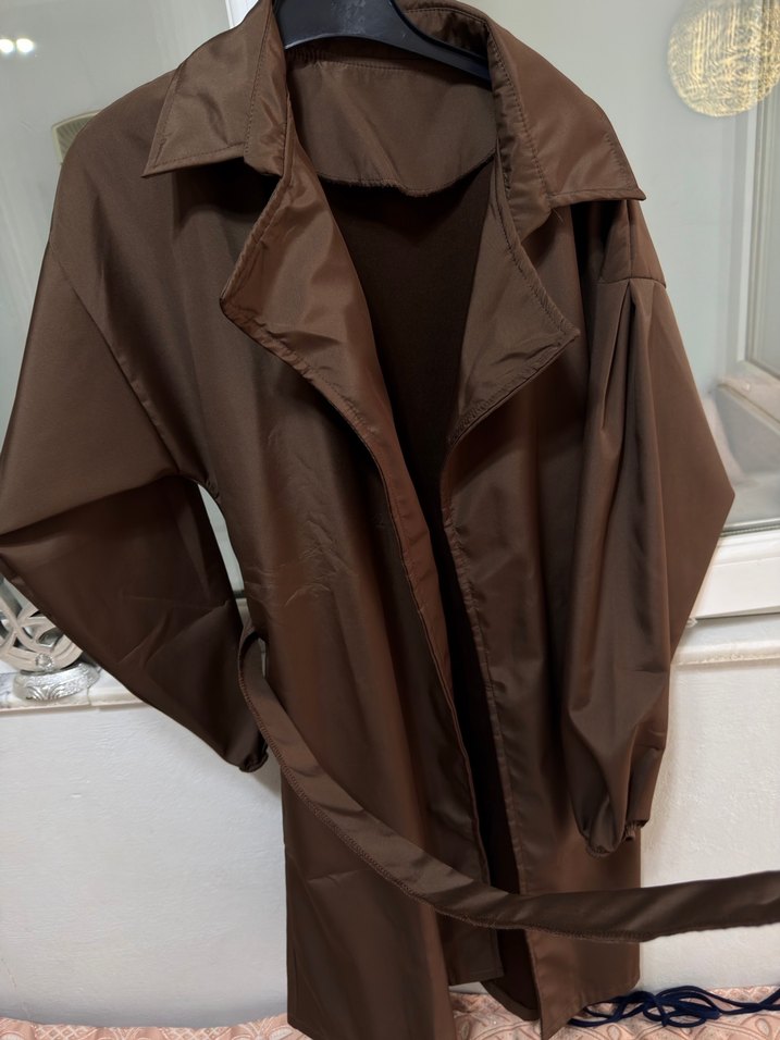 Kahverengi  Kadın Trençkot - Görsel 4