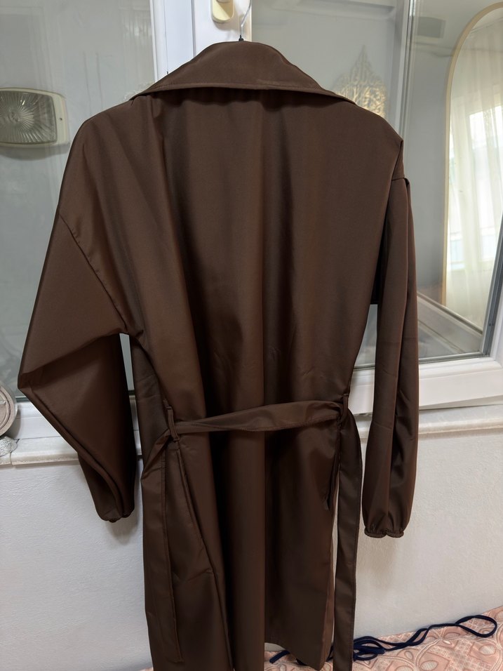 Kahverengi  Kadın Trençkot - Görsel 2