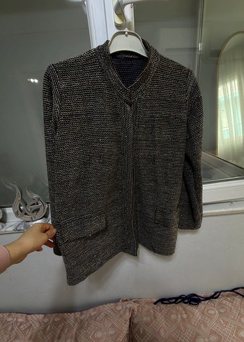 Kadın Midi Hırka, Cepli, Uzun Kollu - Görsel 3