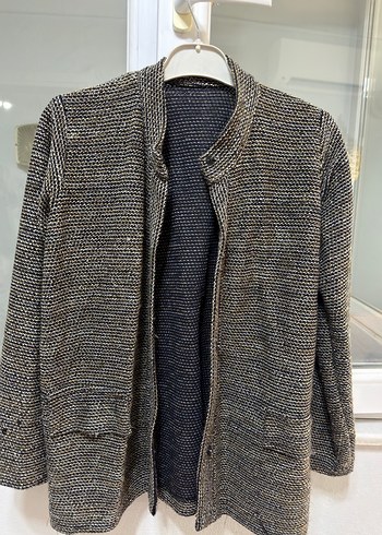 Kadın Midi Hırka, Cepli, Uzun Kollu - Görsel 2