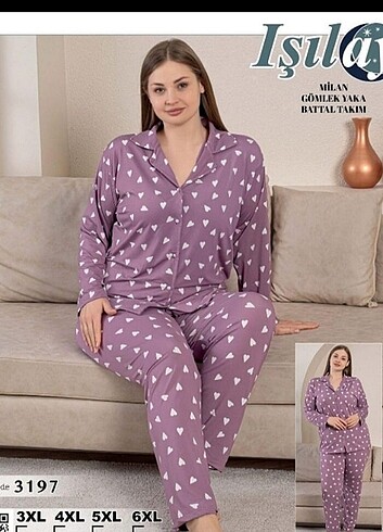  Battal bayan pijama takimi
